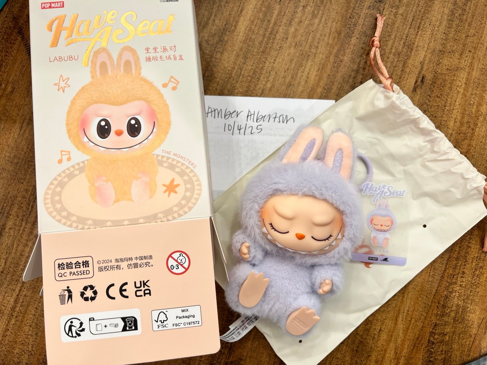 POP MART Labubu The Monsters Have a Seat Zizi Purple Figure