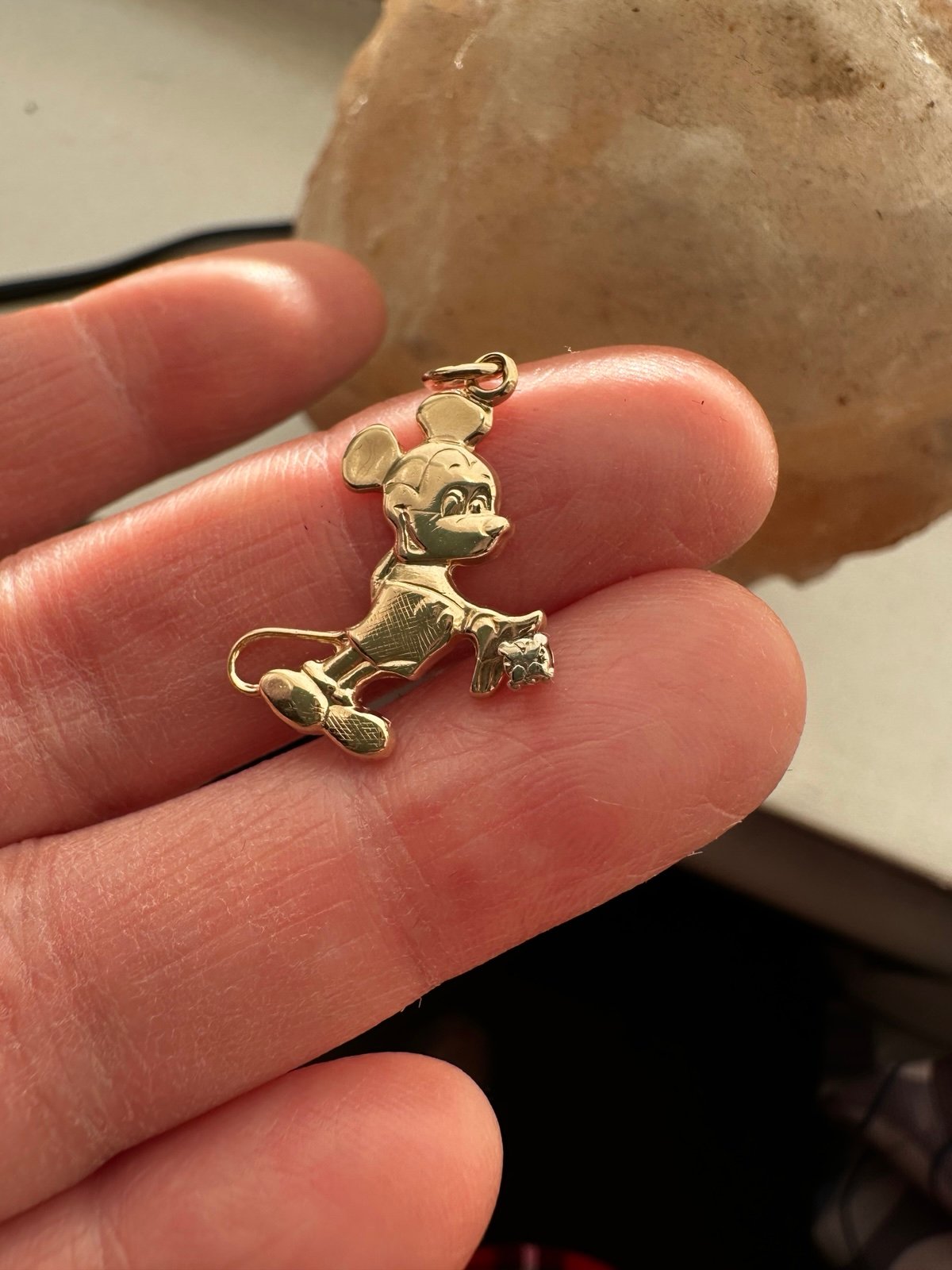 Mickey Mouse 14k gold pendant