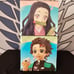 Tanjiro & Nezuko Perching Noodle Stopper Figure Set with Visual Board Poster