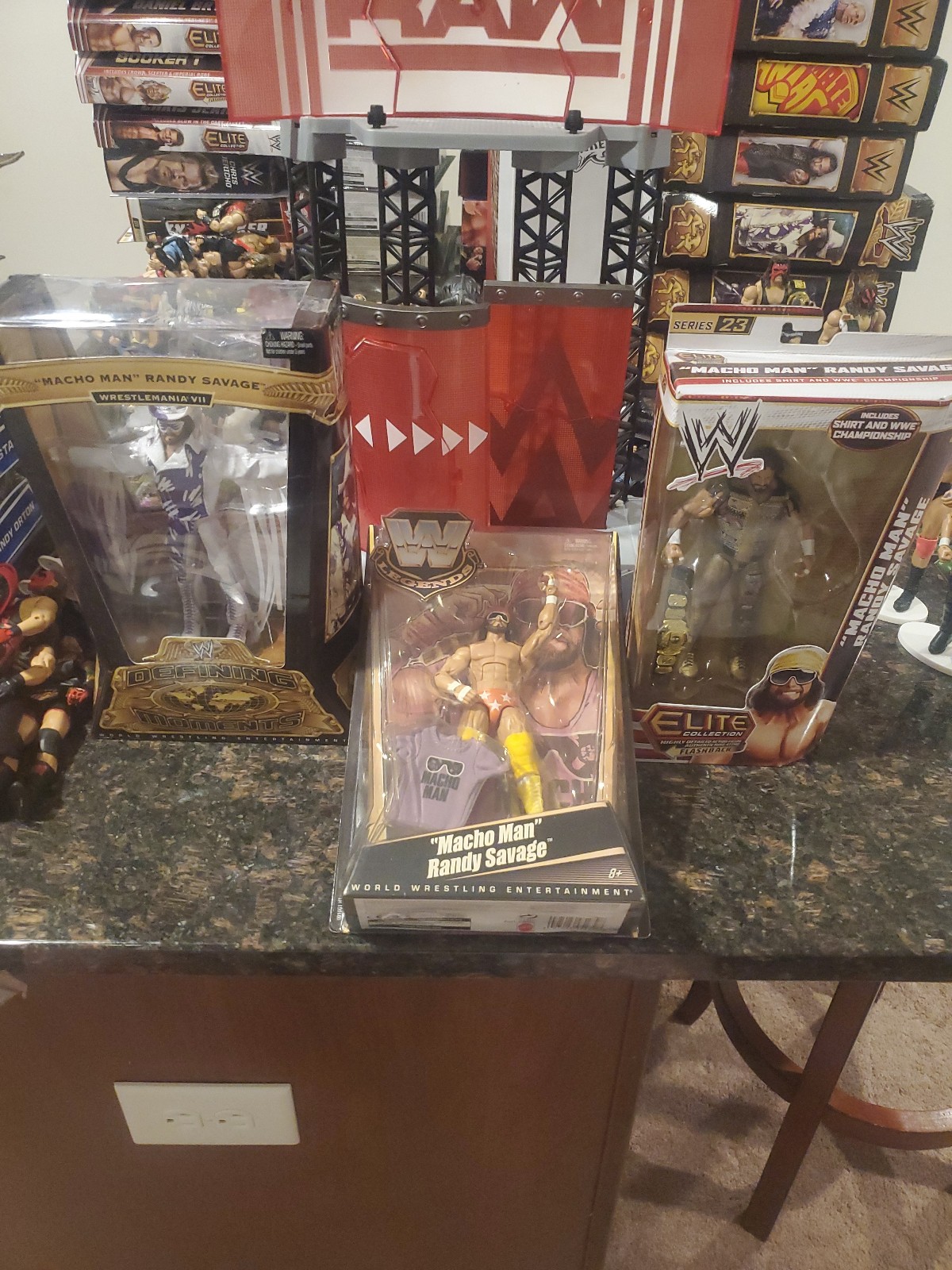 WWE ELITE MACHO MAN LOT NIB MOC ON 3 VERY SOUGHT AFTER FIGZ**VHTF**!!!