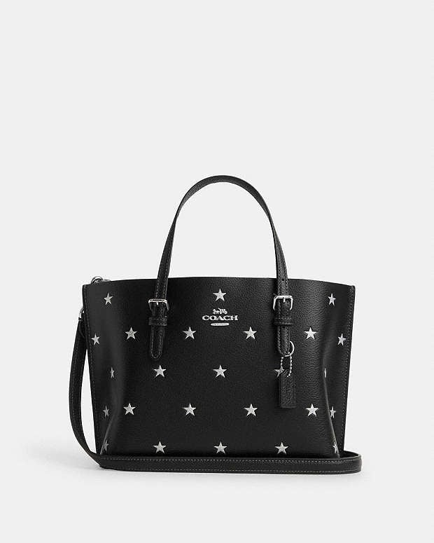 NWT Coach Mollie Tote Bag 25 With Star Print CW022