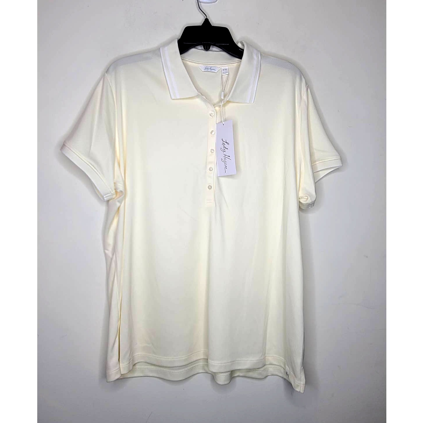 NWT Lady Hagen Clubhouse Jacquard short sleeve polo - XXL / 2XL