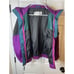 Columbia Powder Keg Jacket Womans Medium Purple Black Teal Ski Coat Y2K 90's VTG