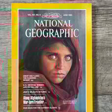 National Geographic Magazine Iconic cover Afghan Girl 1985