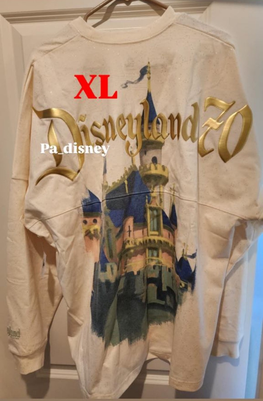 NEW Disney Parks Disneyland Castle 70th Anniversary Spirit Jersey
