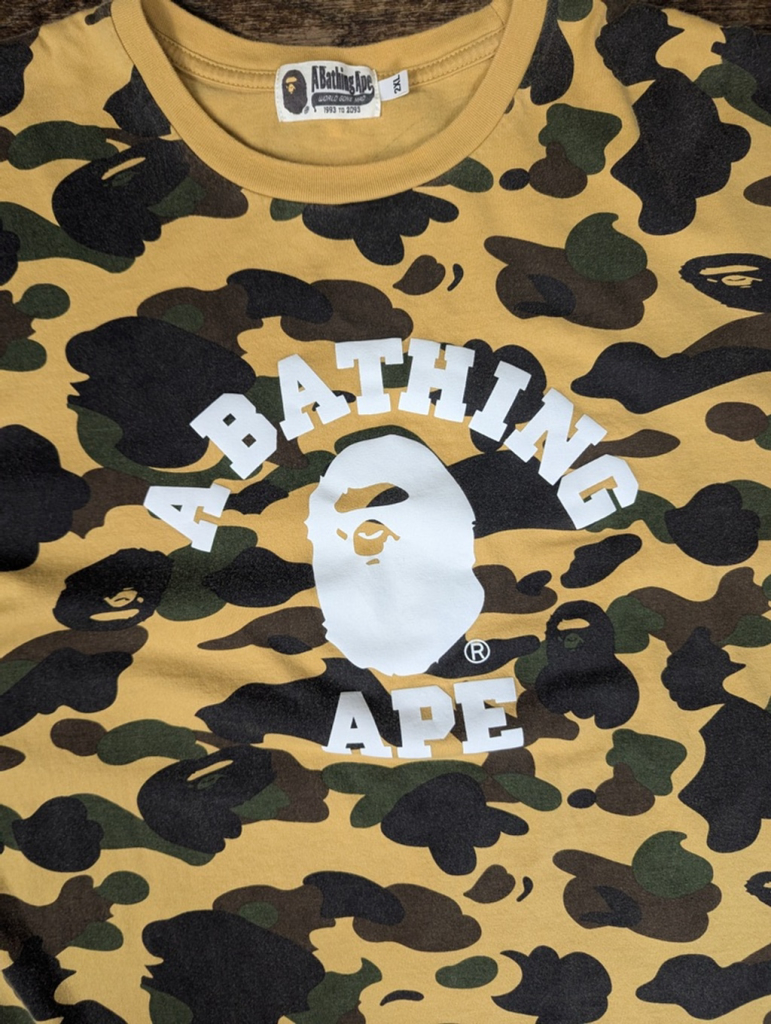 Bape 1st Camo College tee XXL