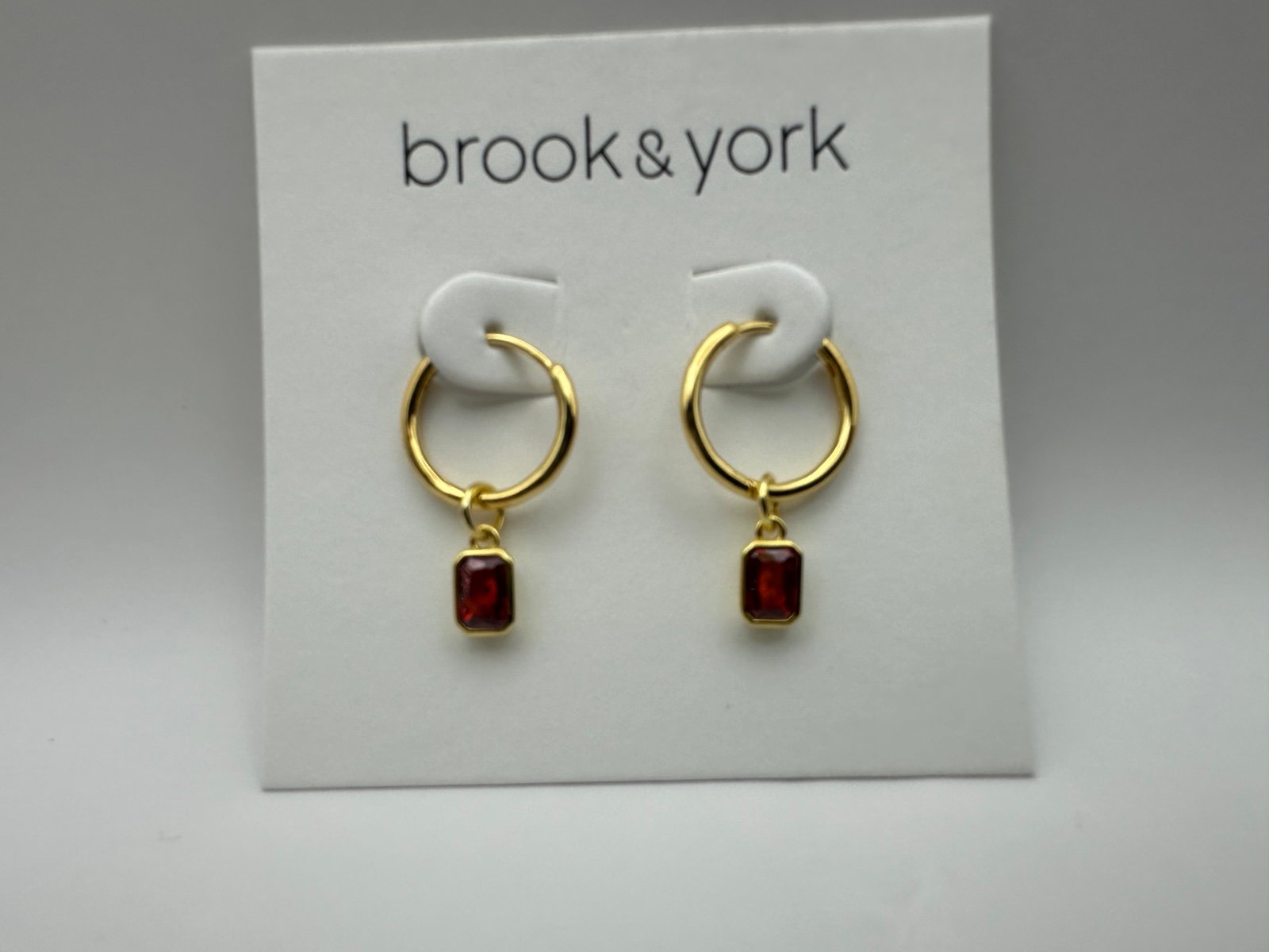 Mackenzie Birthstone Hoops