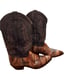 Dan Post LIZARD Leather Cowboy/Cowgirl Western Boots Women Size 9 — SEE SPLITS!