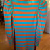 Smythe Nordstrom Striped Rib Puff Sleeve Cotton Blend Sweater - EUC - Size Small