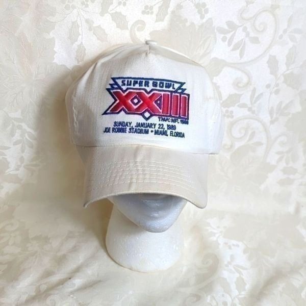 NFL New Era White Superbowl 23 1989 Vintage Baseball Hat