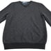 Polo Ralph Lauren Sweater Mens Large Merino Wool Gray Black V Neck