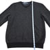 Polo Ralph Lauren Sweater Mens Large Merino Wool Gray Black V Neck