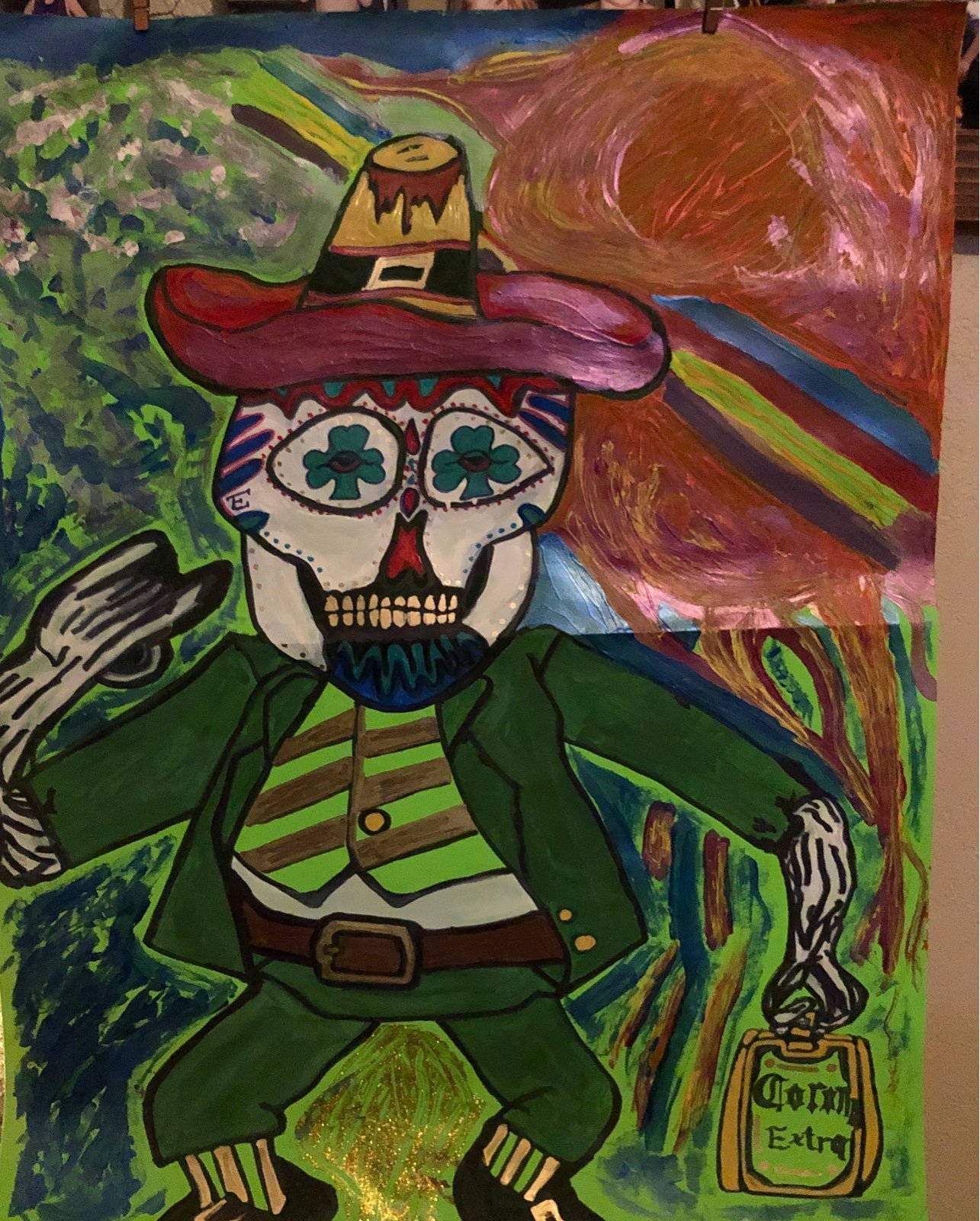 Irish/mex st paddys day art