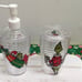 Grinch soap dispenser/Grinch bathroom decorations. 2pcs. New