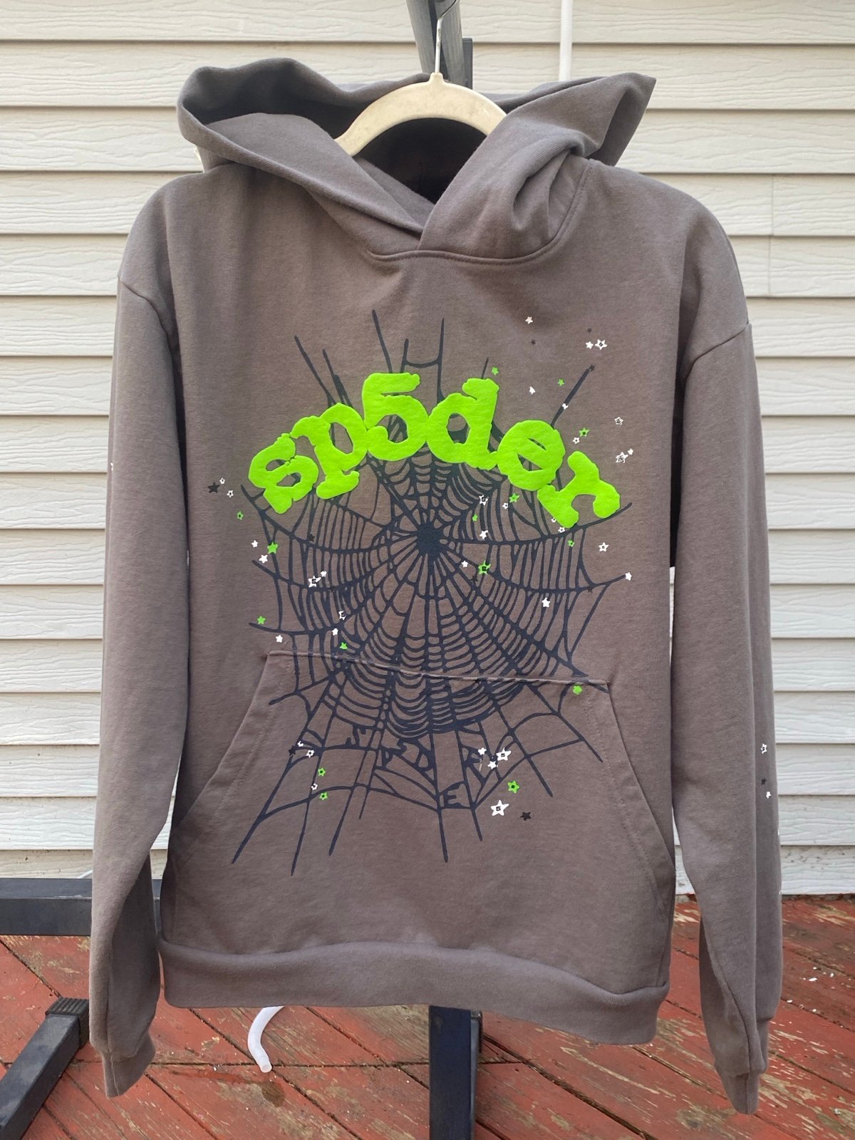 Sp5der Hoodies ‘Slate Grey ‘