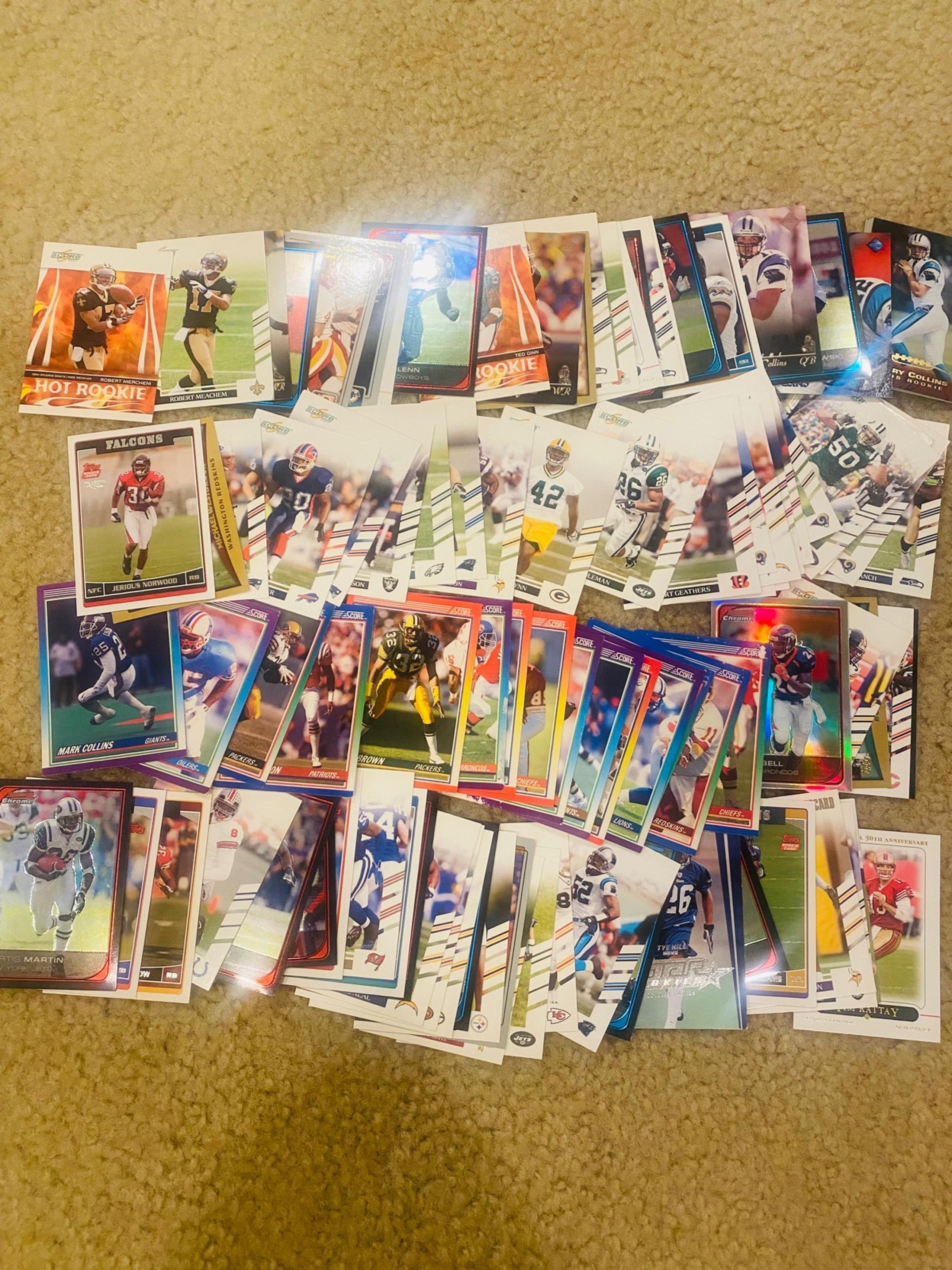Set of 99 Individual NFL Trading Cards From the 2000s New Condition All Shown