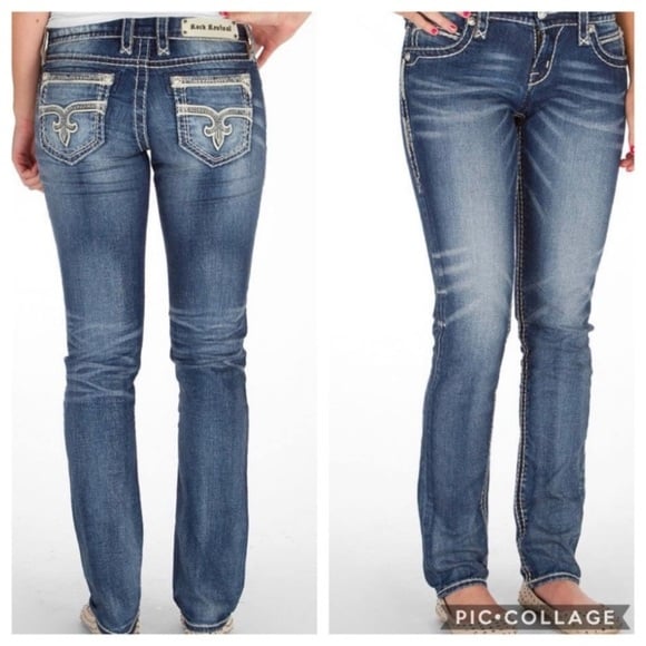Women’s Rock Revival Phyllis Easy Skinny Denim Jeans Size 25