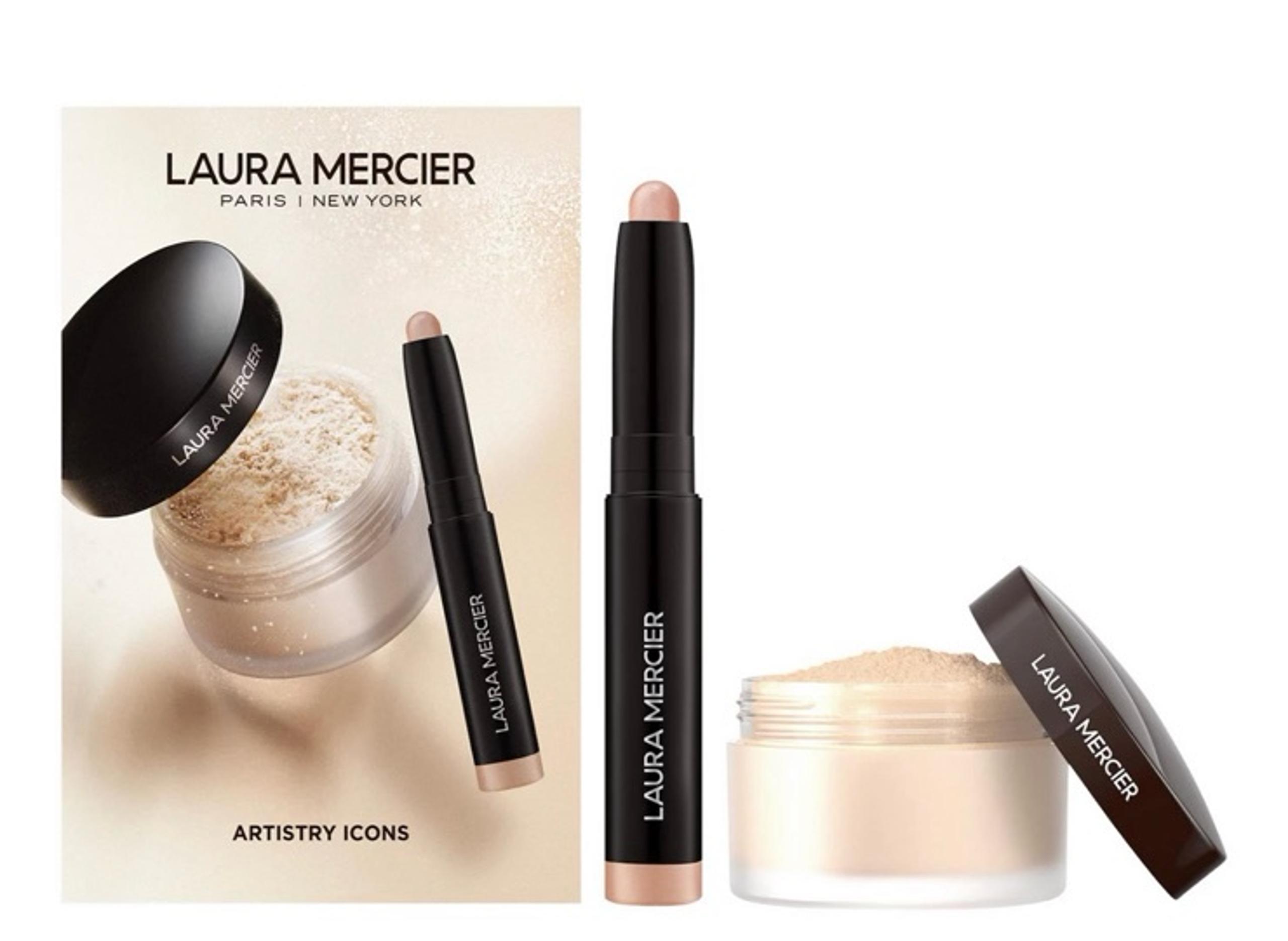 Laura Mercier Mini Artistry Icons Loose Powder and Eyeshadow Set