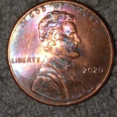 2020 Us error Penny no mint.