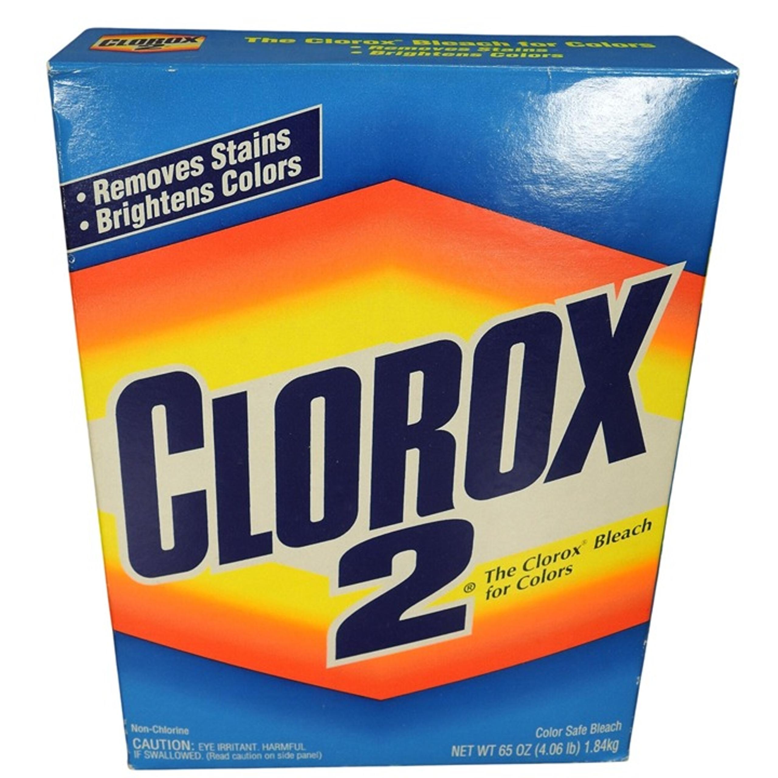 Vintage 1997 Clorox 2 Color Safe Bleach Powder 65 oz Box (Opened)