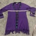 Rods Western Boho Aztec Beaded Cardigan with Turquoise Accents and Buckle XL