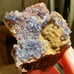 Blue Purple Cubic Fluorite on Matrix, Blanchard Mine, New Mexico