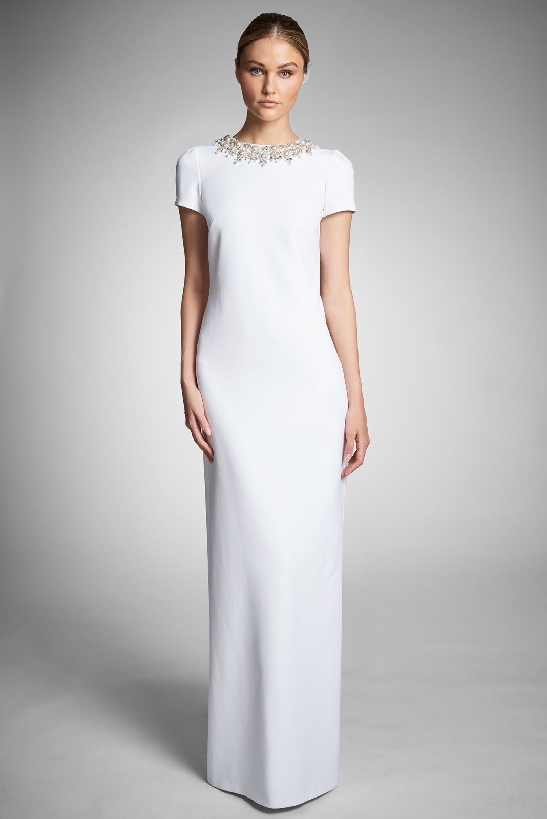 1195 Sachin & Babi Petra Embellished Stretch Crepe Gown size 8