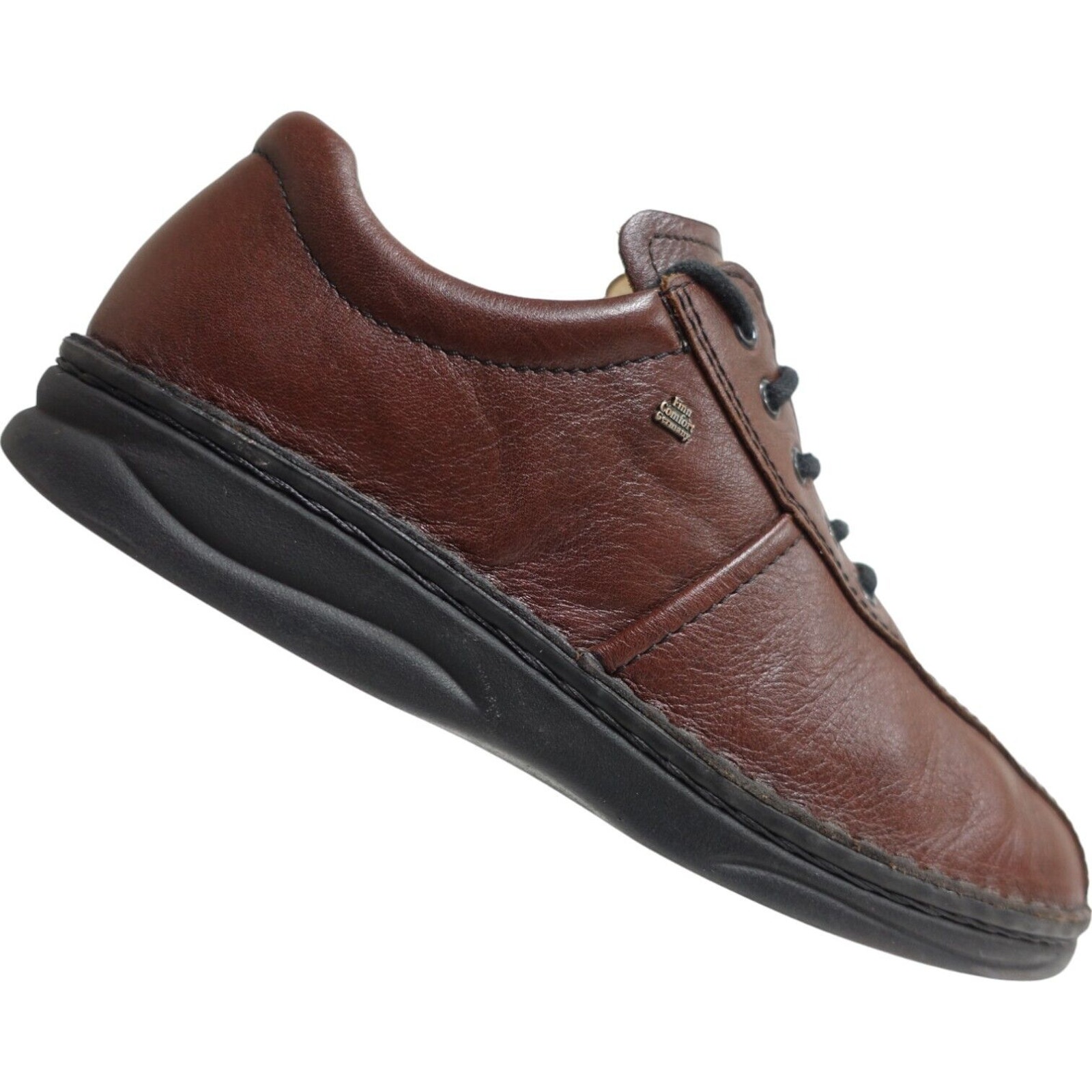 FINN COMFORT Men Sneakers Dijon Shoes Size 8 W Wide 41EU Brown Leather 18549