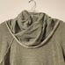 FREE PEOPLE Beach Cotton Cocoon Cowl Neck Pullover Top Olive Green Petite ECU
