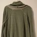 FREE PEOPLE Beach Cotton Cocoon Cowl Neck Pullover Top Olive Green Petite ECU