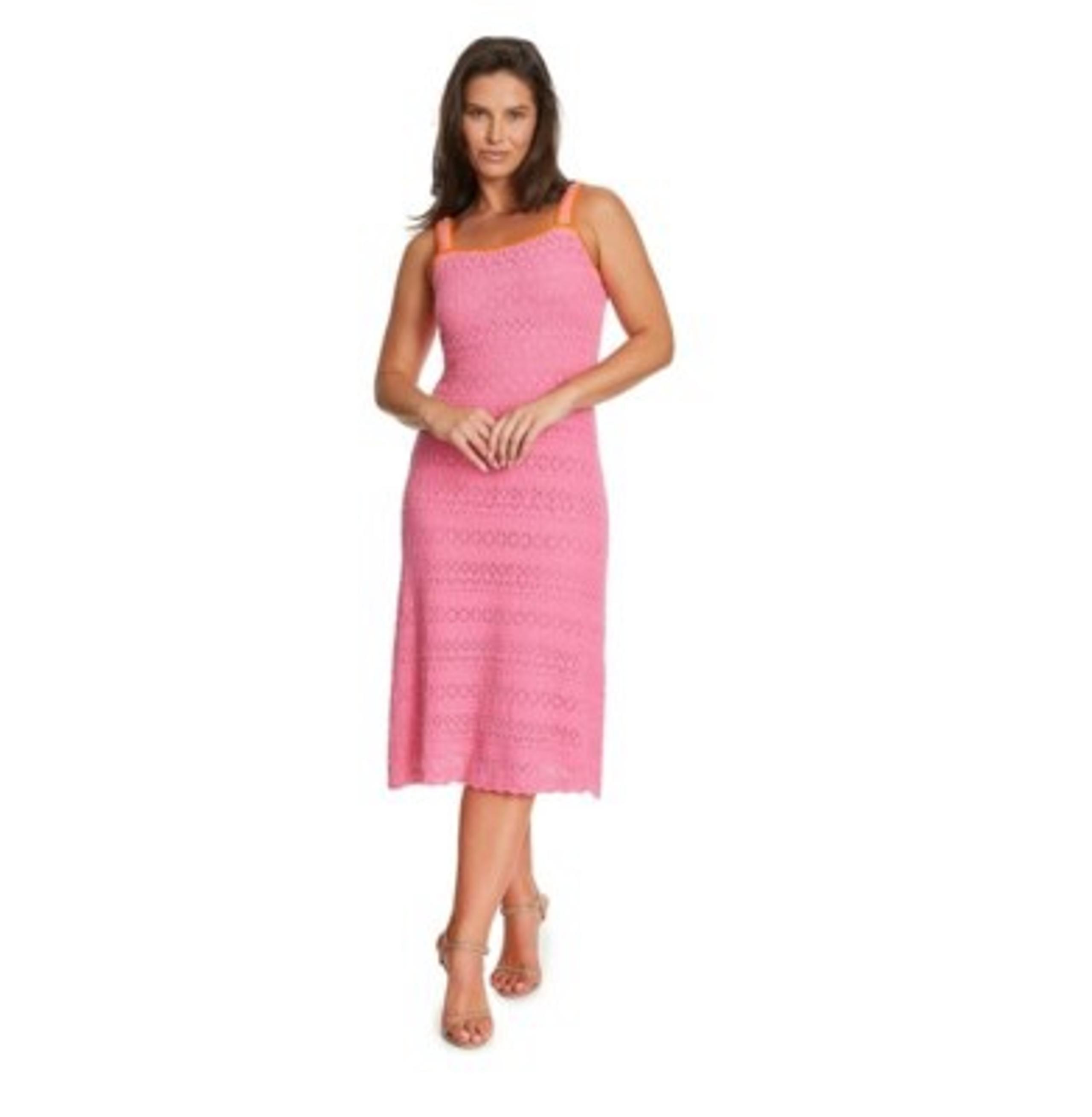 Jessica Simpson sangria sunset size L crochet dress