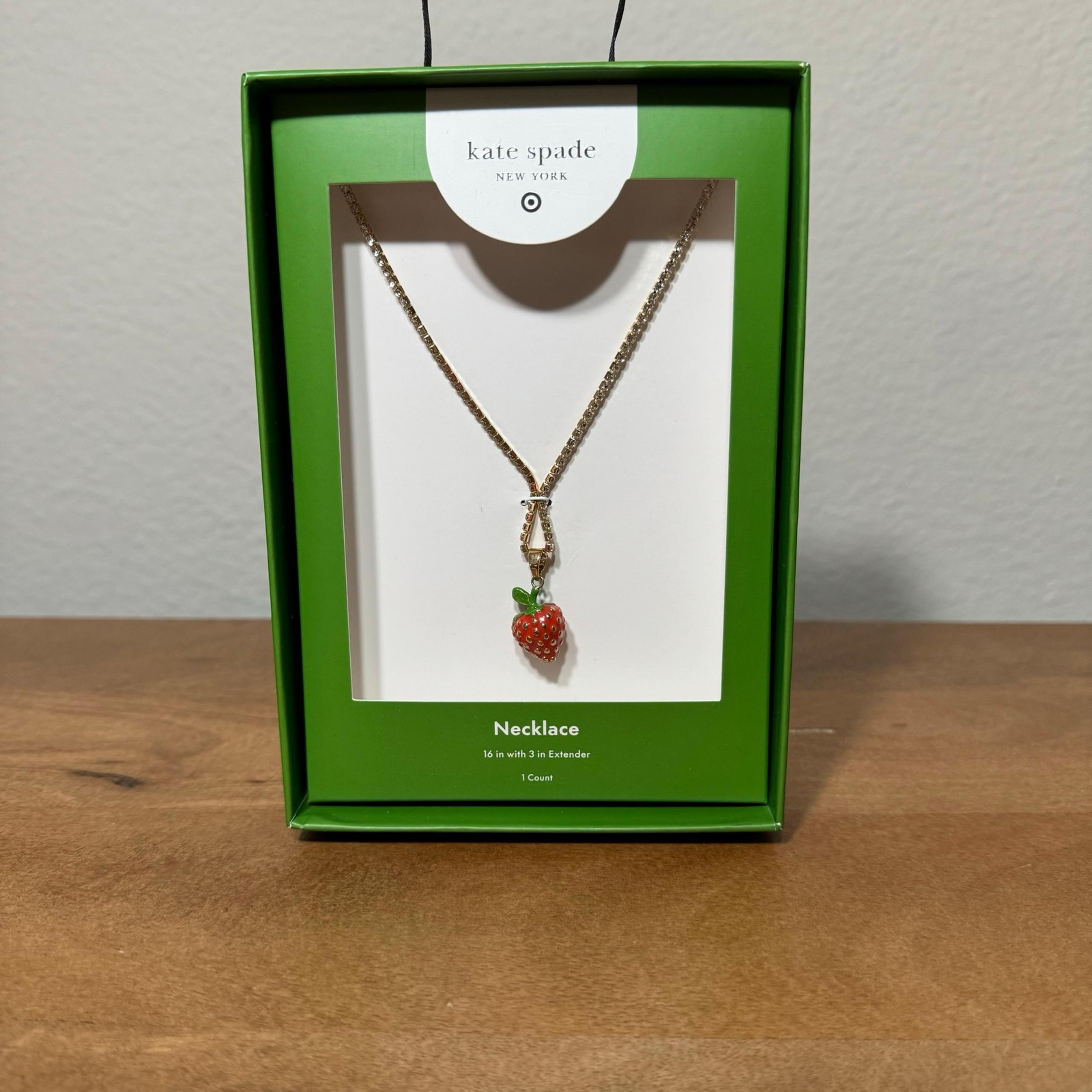 Strawberry Charm Tennis Necklace from Kate Spade New York x Target
