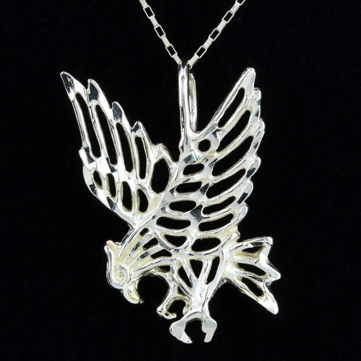 14k Yellow Gold Eagle Pendant Charm