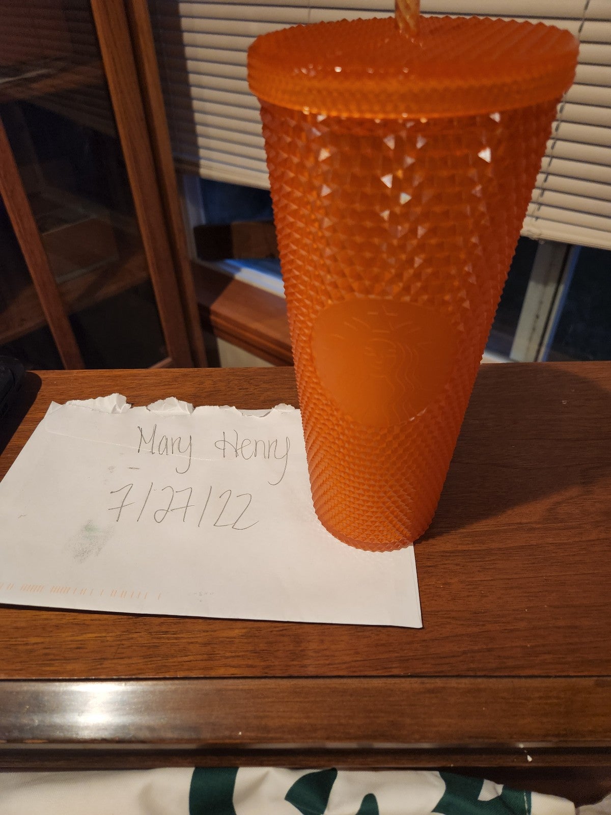 Starbucks Thailand orange bling