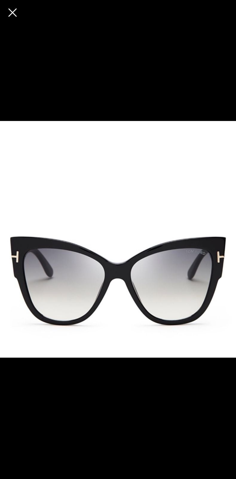 Tom Ford cat eye sunglasses blk