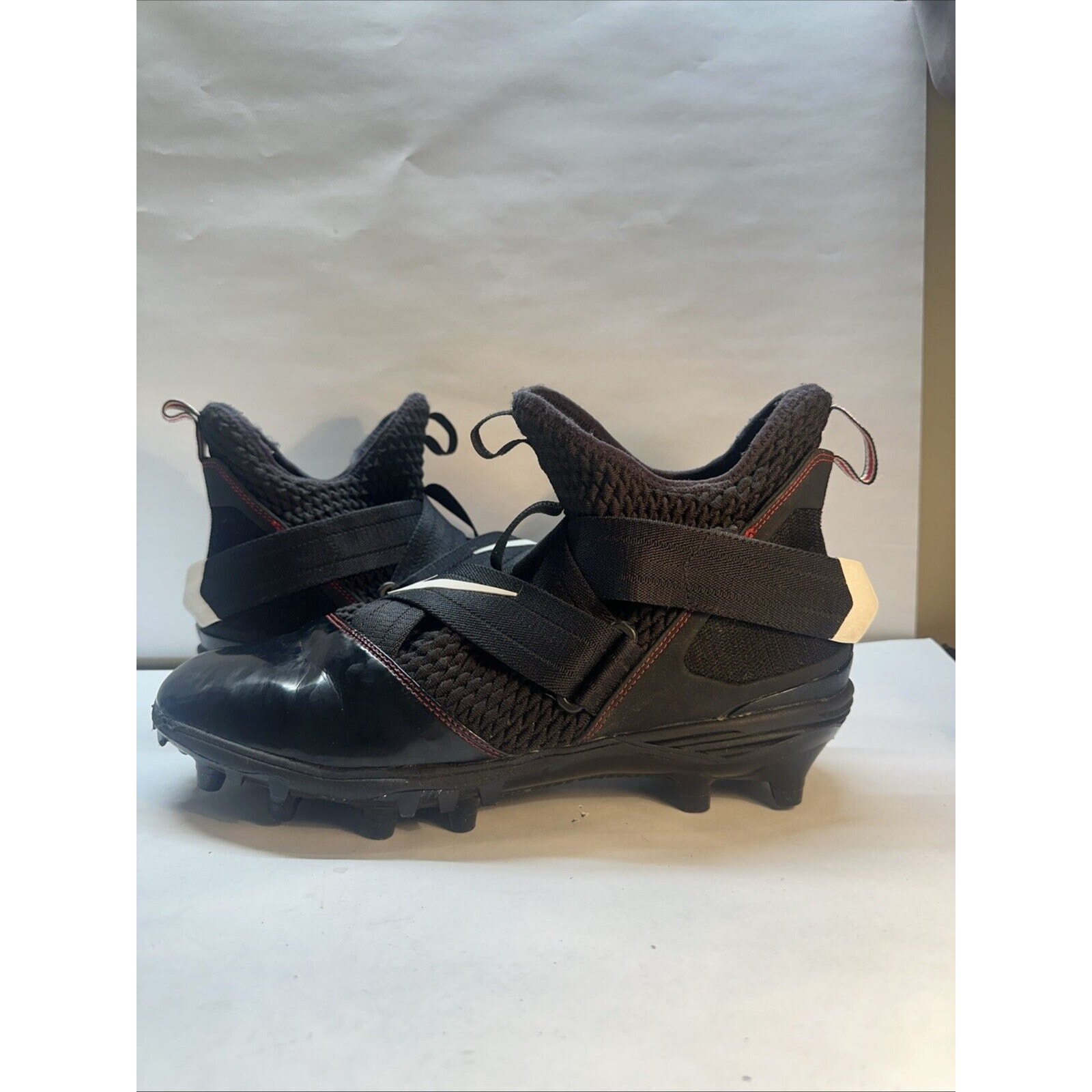 LeBron Soldier 12 Men's US 11 Strike Ohio State Black Football Cleats RARE
