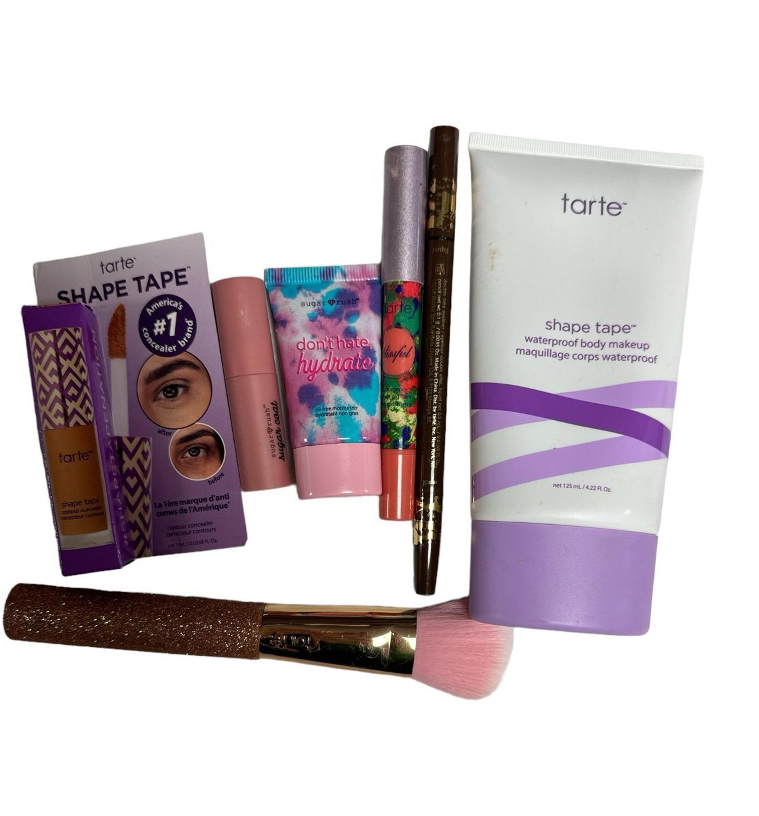 Tarte 7 Piece Bundle - liner, brush, body makeup