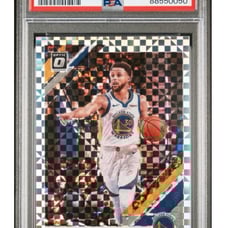 2019 STEPHEN CURRY PANINI DONRUSS OPTIC CHECKERBOARD POP 8! PSA 10