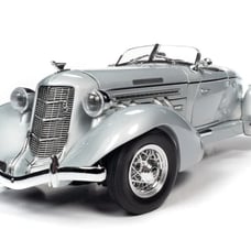 AutoWorld 1/18 1935 Auburn 851 Speedster Cream with Red Interior Diecast Model