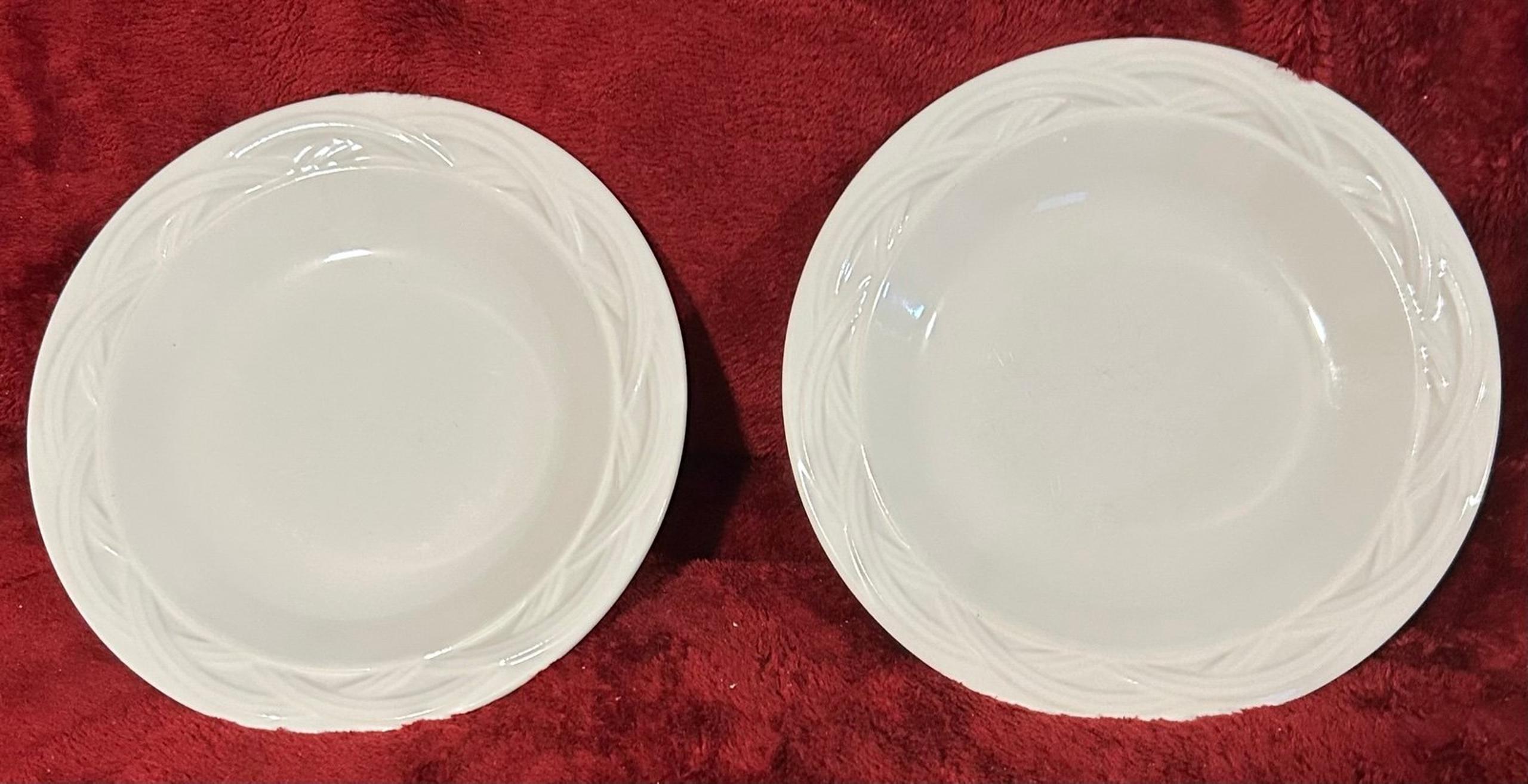 Replacement Pfaltzgraff Acadia 
Salad Plates 7.25" White
Discontinued Set of 2