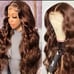 36 Inch high quality brown wig