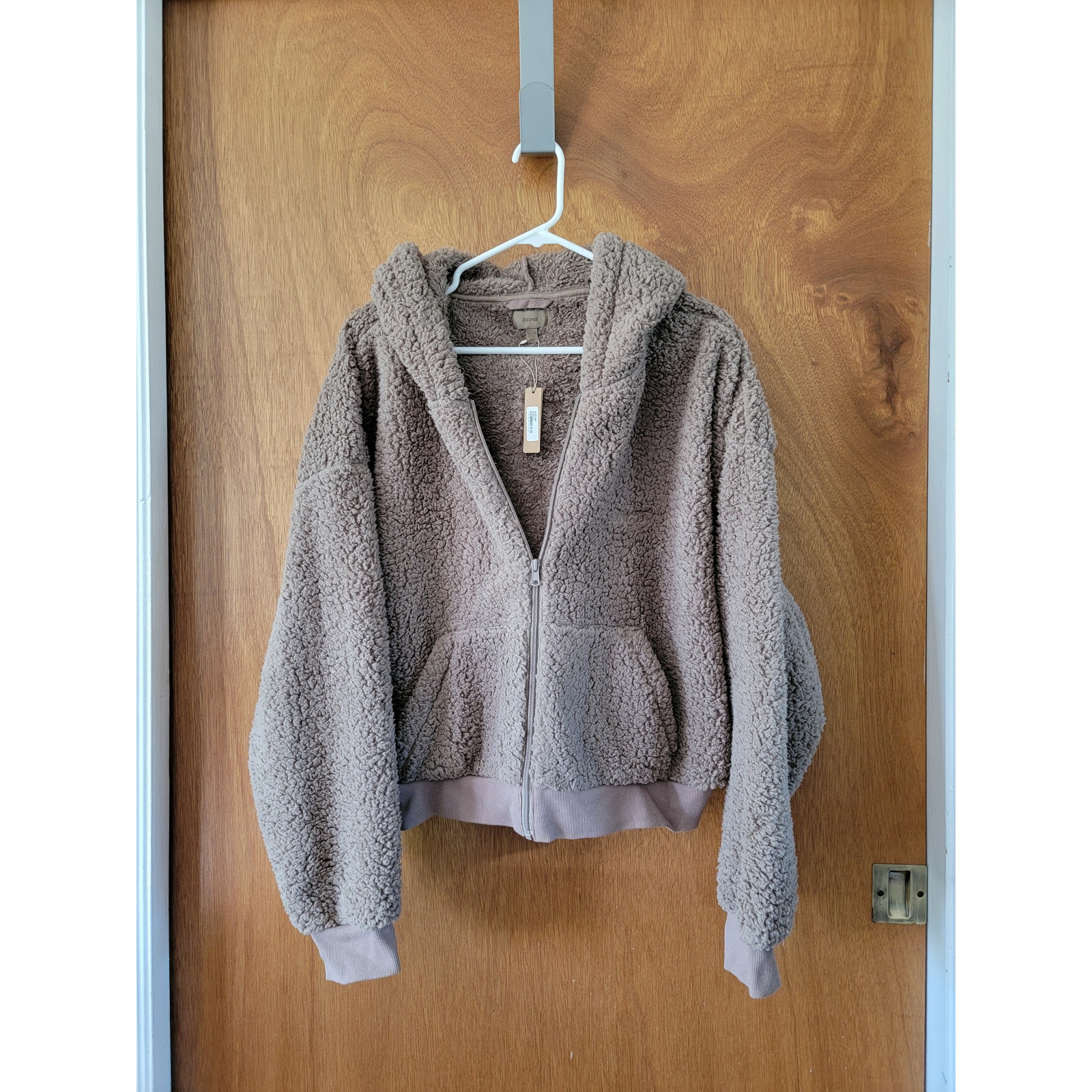 NWTs - SKIMS Teddy Zip Up Jacket - Desert - Sz: 3x