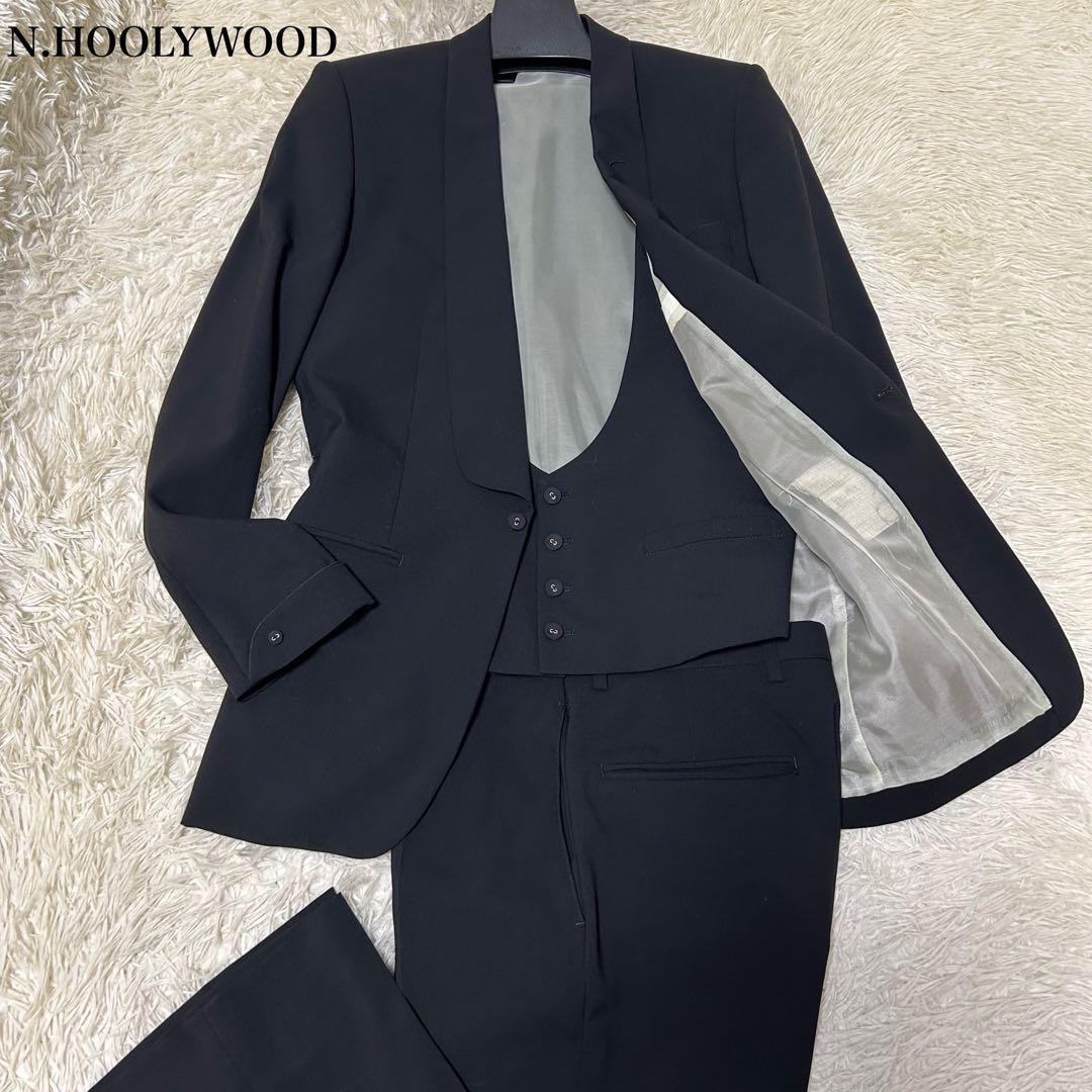 Rare✨N.HOOLYWOOD Tuxedo Three-Piece Suit Set M