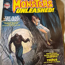 Monsters Unleashed #1 1973 -1st Solomon Kane Appearance-Vintage Magazine
