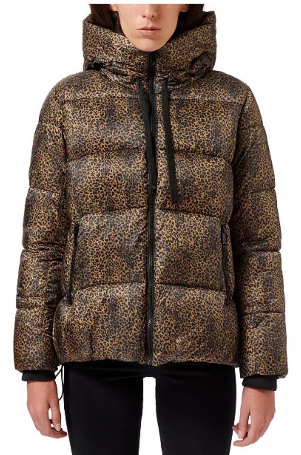 NWOT Sam Edelman leopard-printed Puffer Jacket | Small