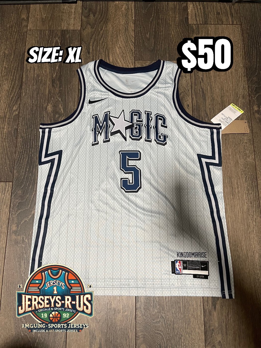 Paolo Banchero Orlando Magic Men’s XL Jersey