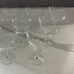 STUNNING & ELEGANT Antique Crystal Champagne Coupe Glasses *SET of 9*