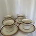 Noritake Ivory China Gilded Age Tea Cups With Sausers Set Of 4