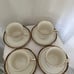 Noritake Ivory China Gilded Age Tea Cups With Sausers Set Of 4