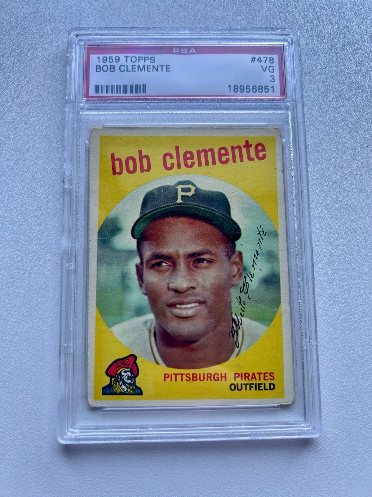 1959 Topps Clemente PSA 3